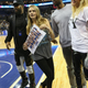 Model Cara Delevingne and singer Ellie Goulding attend the Eastern Conference NBA match between the Brooklyn Nets and Atlanta Hawks at London’s O2 Arena Jan. 16, 2014.
Julian Finney/Getty Images
